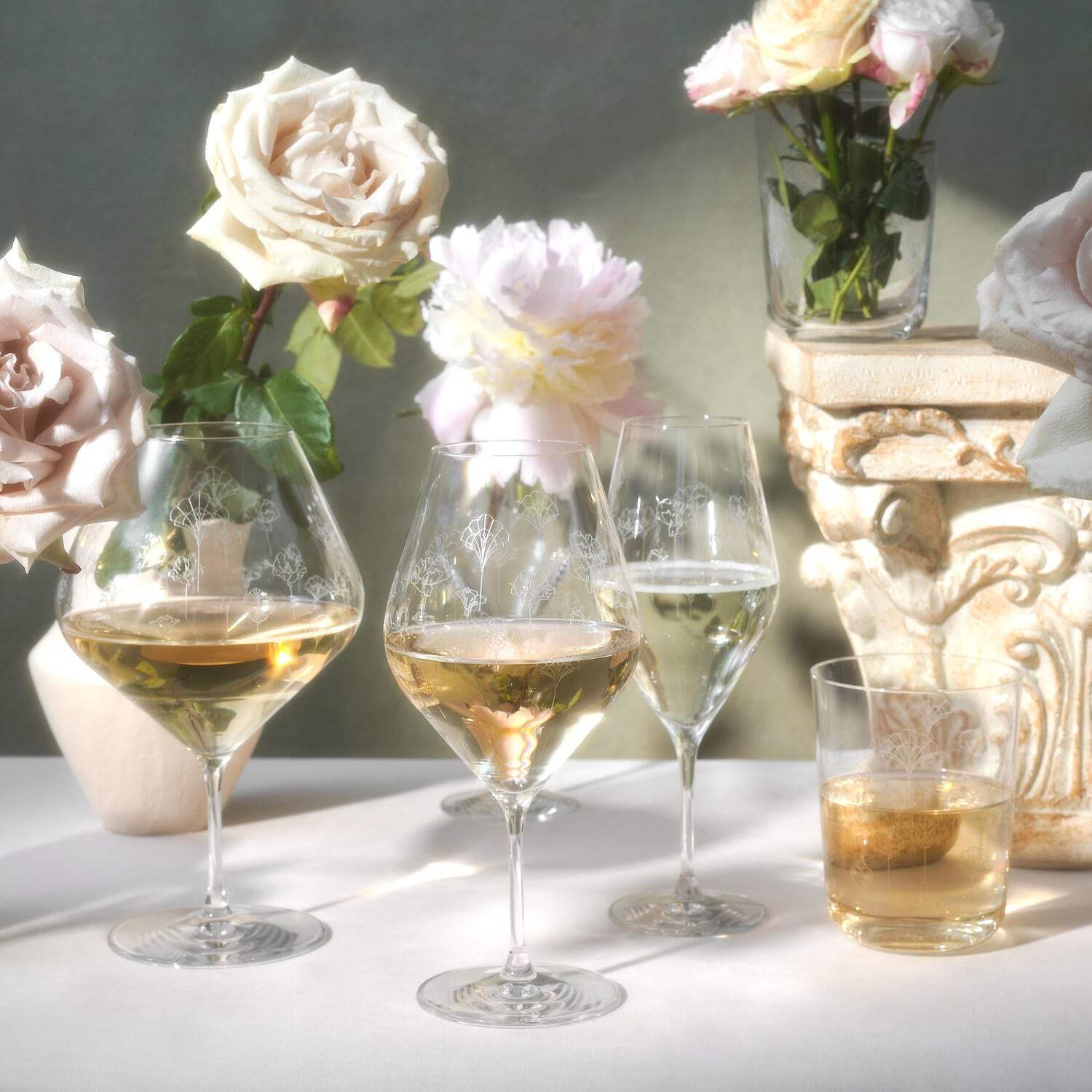 Flower vandglas - 2 stk.